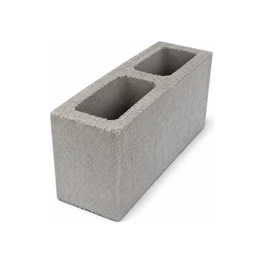 Bloco estrutural de concreto 14 × 19 × 39 cm
